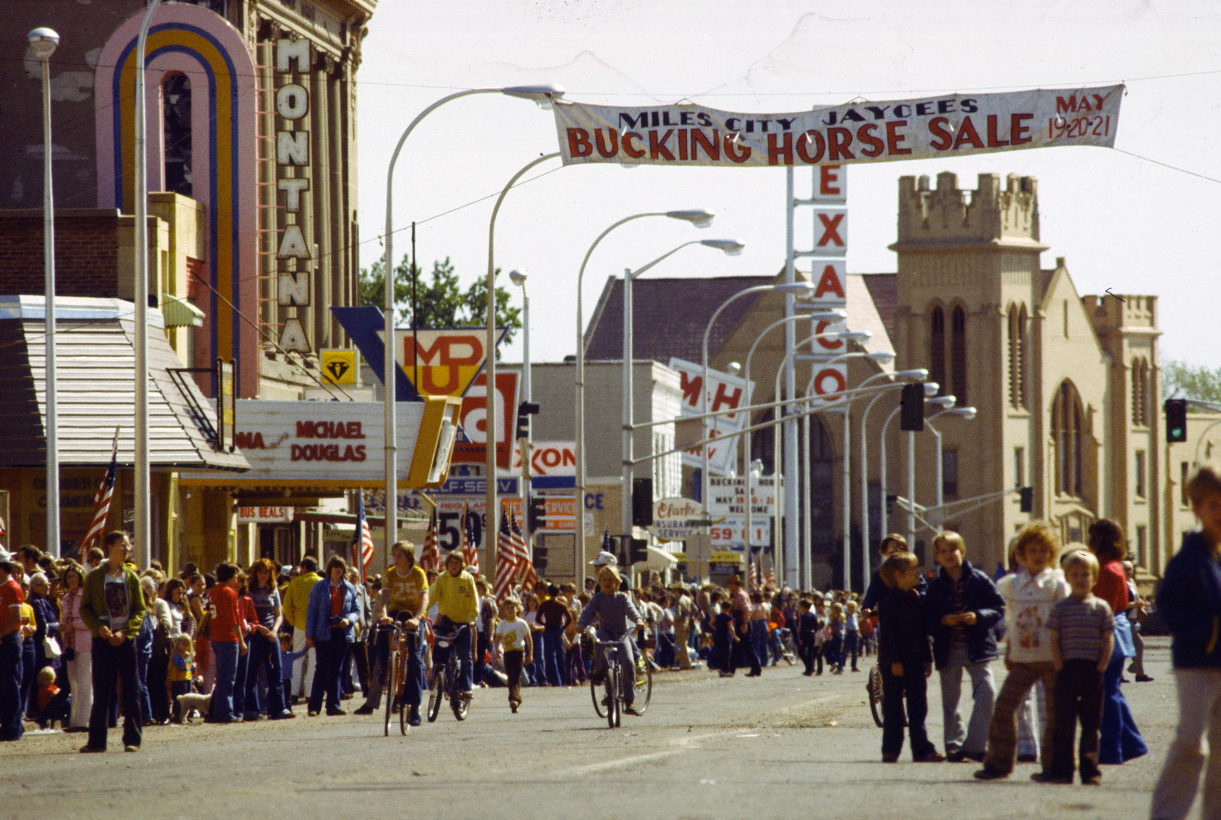 Miles City Bucking Horse Sale parade, 1978
